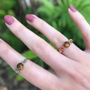 Natural Tiger’s Eye Crystal Ring